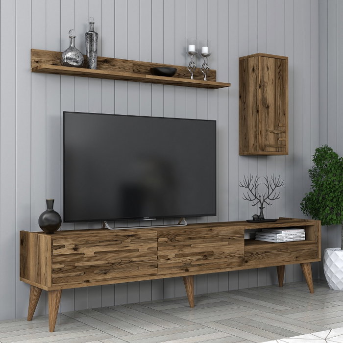 Hanah Home Valensiya Mueble de TV Nogal